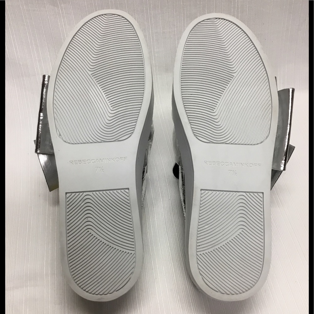 REBECCA MINKOFF New Silver Slide On Shoes - Picture 7 of 7